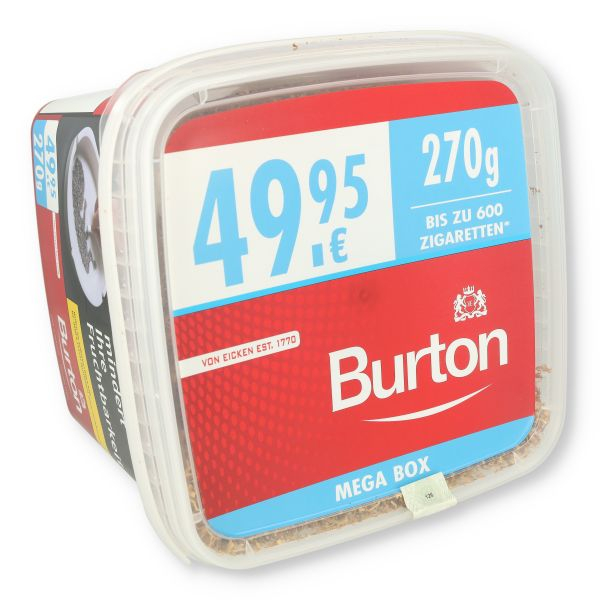 Burton Tabak Rot XXXL 270g Mega Box Volumentabak