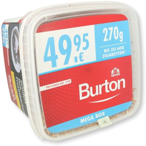 Burton Tabak Rot XXXL 270g Mega Box Volumentabak
