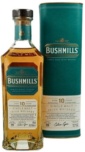 Bushmills Single Malt Whisky 10 Years 40% Alkohol 0,7L Bushmills Single Malt Whisky 10 Years 40% Alkohol 0,7L