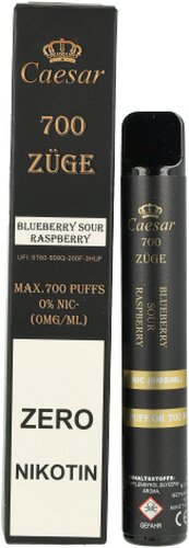 Caesar Blueberry Sour Raspberry Einweg E-Zigarette 0mg Caesar Blueberry Sour Raspberry Einweg E-Zigarette 0mg