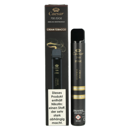 Caesar Cream Tobacco Einweg E-Zigarette 20mg Caesar Cream Tobacco Einweg E-Zigarette 20mg