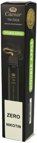 Caesar Double Apple Einweg E-Zigarette 0mg