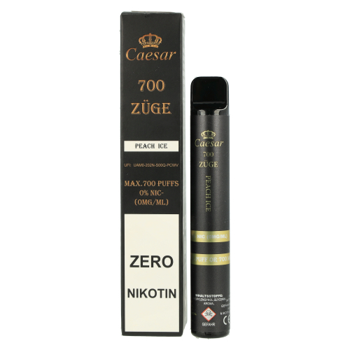 Caesar Peach Ice Einweg E-Zigarette 0mg Caesar Peach Ice Einweg E-Zigarette 0mg