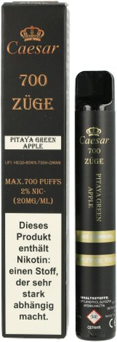 Caesar Pitaya Green Apple Einweg E-Zigarette 20mg
