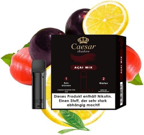 Caesar Shadow Pods Acai Mix 2x2ml 20mg Caesar Shadow Pods Acai Mix 2x2ml 20mg