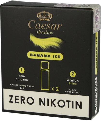 Caesar Shadow Pods Banana Ice 2x2ml Nikotinfrei Caesar Shadow Pods Banana Ice 2x2ml Nikotinfrei