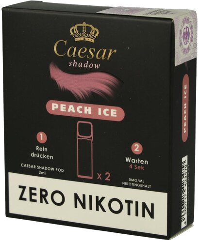 Caesar Shadow Pods Peach Ice 2x2ml Nikotinfrei Caesar Shadow Pods Peach Ice 2x2ml Nikotinfrei