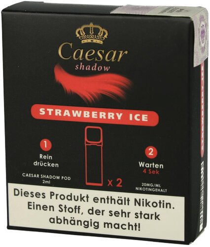 Caesar Shadow Pods Strawberry Ice 2x2ml 20mg Caesar Shadow Pods Strawberry Ice 2x2ml 20mg