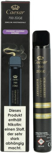 Caesar Strawberry Grapefruit Raspberry Einweg E-Zigarette 20mg