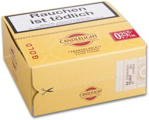 Candlelight Gold Vanille Filter Zigarillos Candlelight Gold Vanille Filter Zigarillos