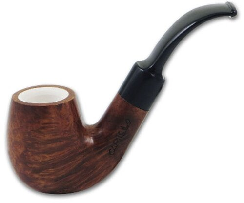 Capitello Pfeife Corteccia Bent mit Meerschaumfutter No.7243 Capitello Pfeife Corteccia Bent mit Meerschaumfutter No.7243