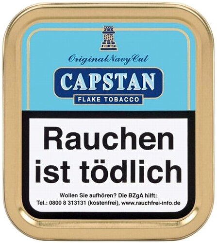 Capstan Pfeifentabak Original Navy Cut Flake 50g Dose Capstan Pfeifentabak Original Navy Cut Flake 50g Dose