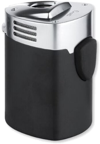 Caseti Tischfeuerzeug 3er Jetflame Schwarz Matt/Chrom