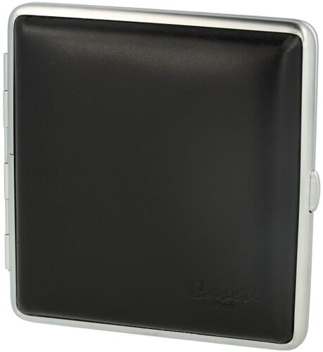 Casetti Zigarettenetui Leder 20er Schwarz