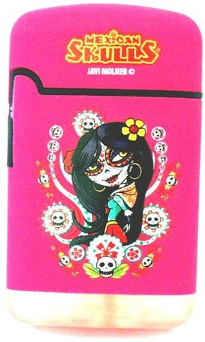 Mexican Skulls Easy Torch 8 Jet Feuerzeug Catrinas Pink