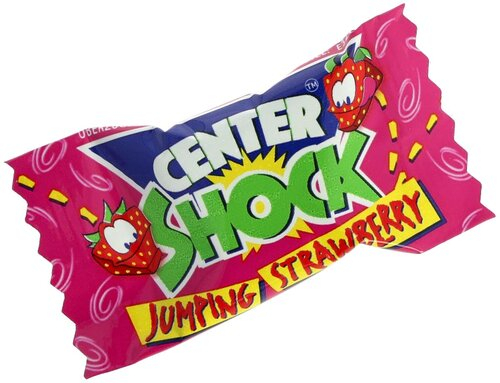 Center Shock Jumping Strawberry Kaugummi 4g Center Shock Jumping Strawberry Kaugummi 4g