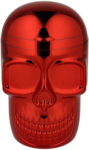 Champ Autoaschenbecher Skull Rot mit LED und Deckel
