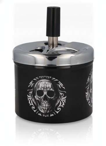 Champ Black Skull Drehaschenbecher Schwarz Nr.3v3
