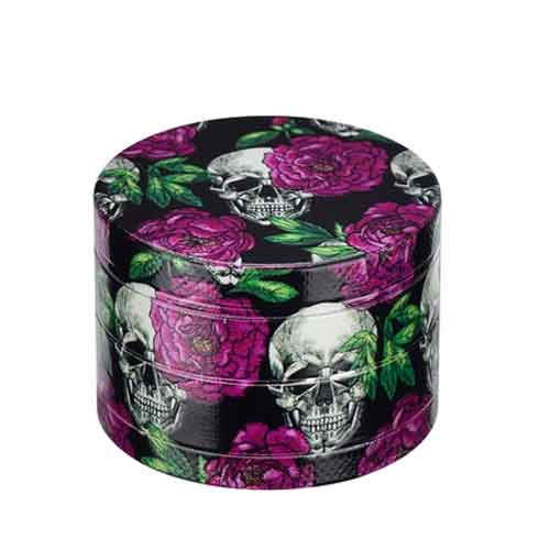 Champ Grinder High Metall Skull & Roses Ø 50mm lila Champ Grinder High Metall Skull & Roses Ø 50mm lila