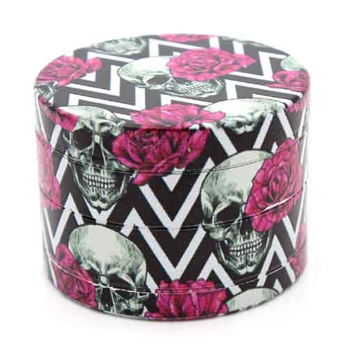 Champ Grinder High Metall Skull & Roses Ø 50mm rosa Champ Grinder High Metall Skull & Roses Ø 50mm rosa