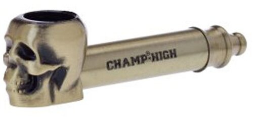 Champ Metall Pocket-Pipe Skull gold