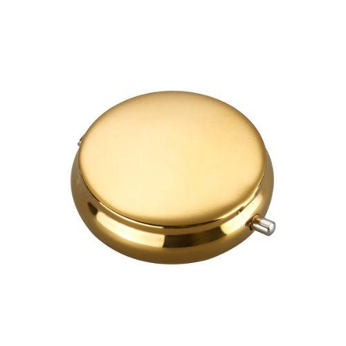 Champ Taschenaschenbecher Rund Gold mit Zigarettenablage