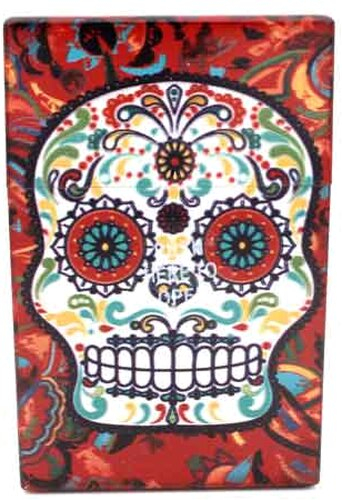 Champ Zigarettenbox für ca. 20 Stück, Skull braun