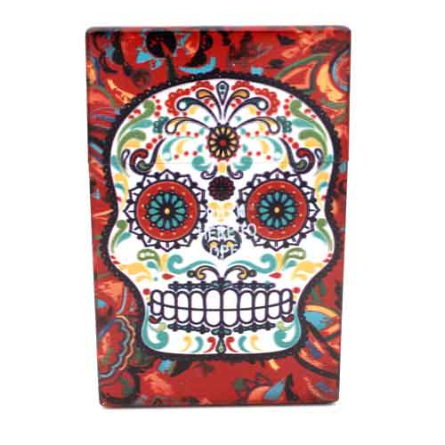 Champ Zigarettenbox für ca. 20 Stück, Skull braun Champ Zigarettenbox für ca. 20 Stück, Skull braun