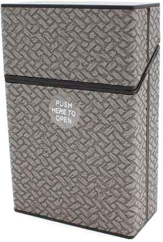 Champ Zigarettenbox Kunststoff Weave Optik grau Champ Zigarettenbox Kunststoff Weave Optik grau