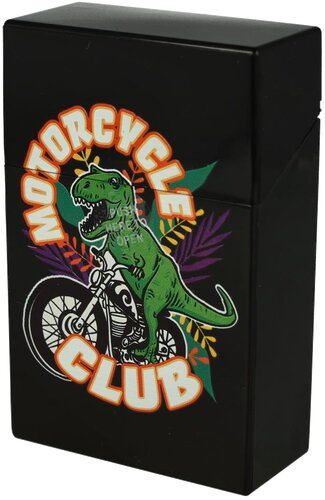 Champ Zigarettenetui Kunststoff Cool Dino Motorcycle Club