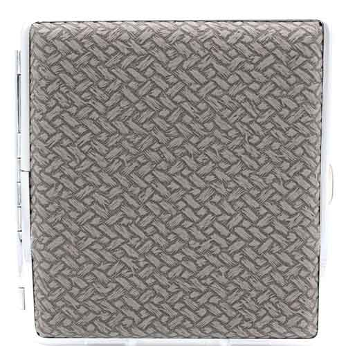 Champ Zigarettenetui Kunststoff Weave Optik grau Champ Zigarettenetui Kunststoff Weave Optik grau
