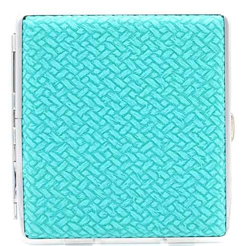 Champ Zigarettenetui Kunststoff Weave Optik mint Champ Zigarettenetui Kunststoff Weave Optik mint