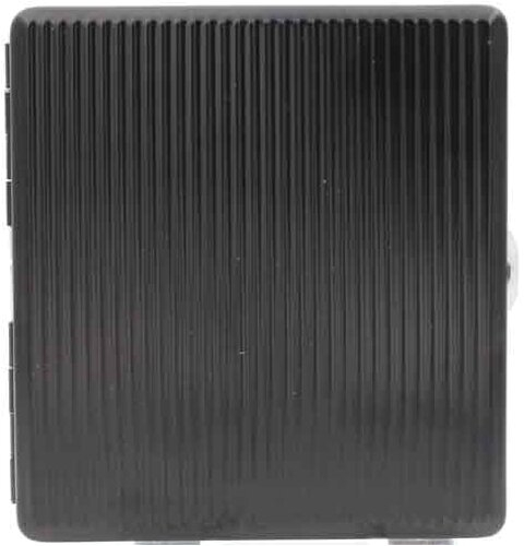 Champ Zigarettenetui Metall 12er Rillen schwarz