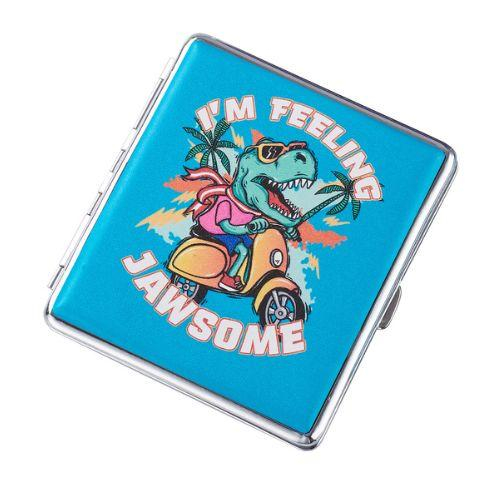 Champ Zigarettenetui Metall Cool Dino Im Feeling Jawsome Champ Zigarettenetui Metall Cool Dino Im Feeling Jawsome