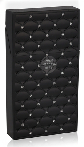 Champ Zigarettenetui Schwarz Diamond Slim