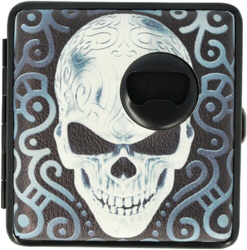 Champ Zigarettenetui Skull mit Flaschenöffner Nr.1 Champ Zigarettenetui Skull mit Flaschenöffner Nr.1