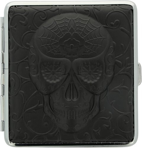 Champ Zigarettenetui Skull Rubber Schwarz Champ Zigarettenetui Skull Rubber Schwarz