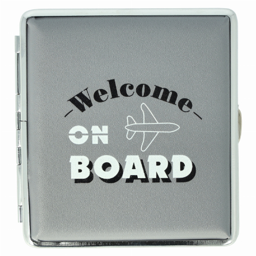 Champ Zigarettenetui Welcome on Board grau Champ Zigarettenetui Welcome on Board grau