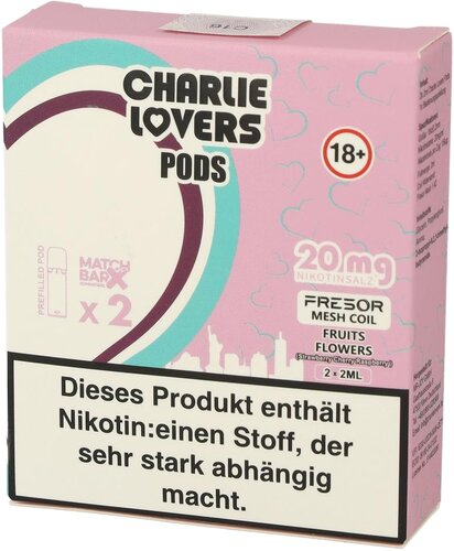 Charlie Lovers Prefilled Pod 2x2ml Fruits Flowers 20mg