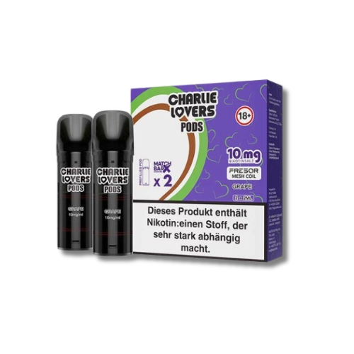 Charlie Lovers Prefilled Pod 2x2ml Grape 10mg