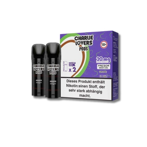 Charlie Lovers Prefilled Pod 2x2ml Grape 20mg
