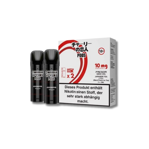 Charlie Lovers Prefilled Pod 2x2ml Japanese Tea 10mg