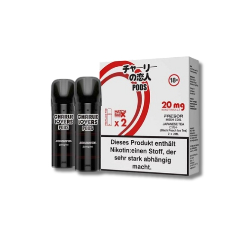 Charlie Lovers Prefilled Pod 2x2ml Japanese Tea 20mg