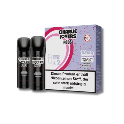 Charlie Lovers Prefilled Pod 2x2ml Mixed Berries 10mg