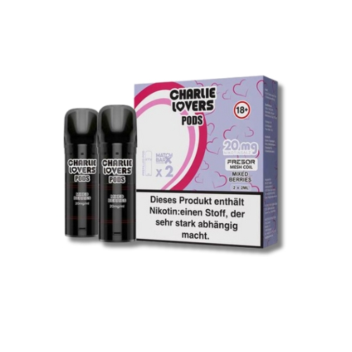 Charlie Lovers Prefilled Pod 2x2ml Mixed Berries 20mg