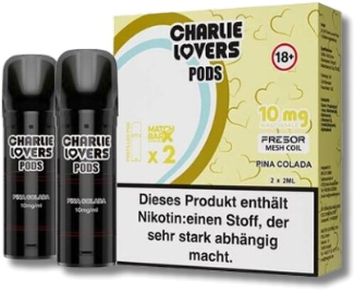 Charlie Lovers Prefilled Pod 2x2ml Pina Colada 10mg