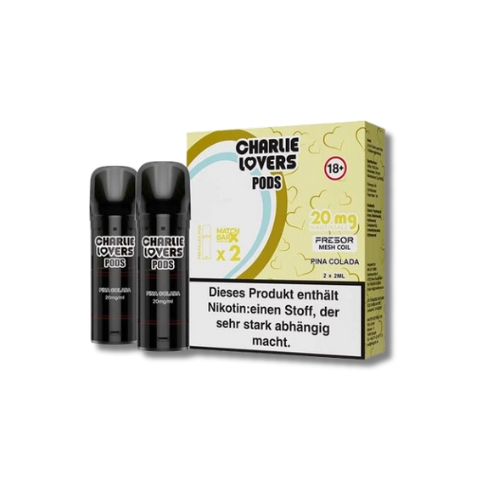 Charlie Lovers Prefilled Pod 2x2ml Pina Colada 20mg