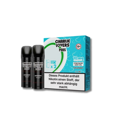 Charlie Lovers Prefilled Pod 2x2ml Spearmint 10mg