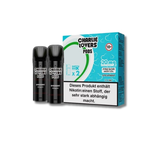 Charlie Lovers Prefilled Pod 2x2ml Spearmint 20mg