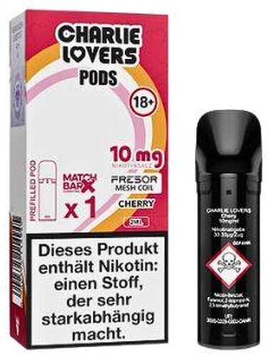 Charlie Lovers Prefilled Pod Cherry 10mg